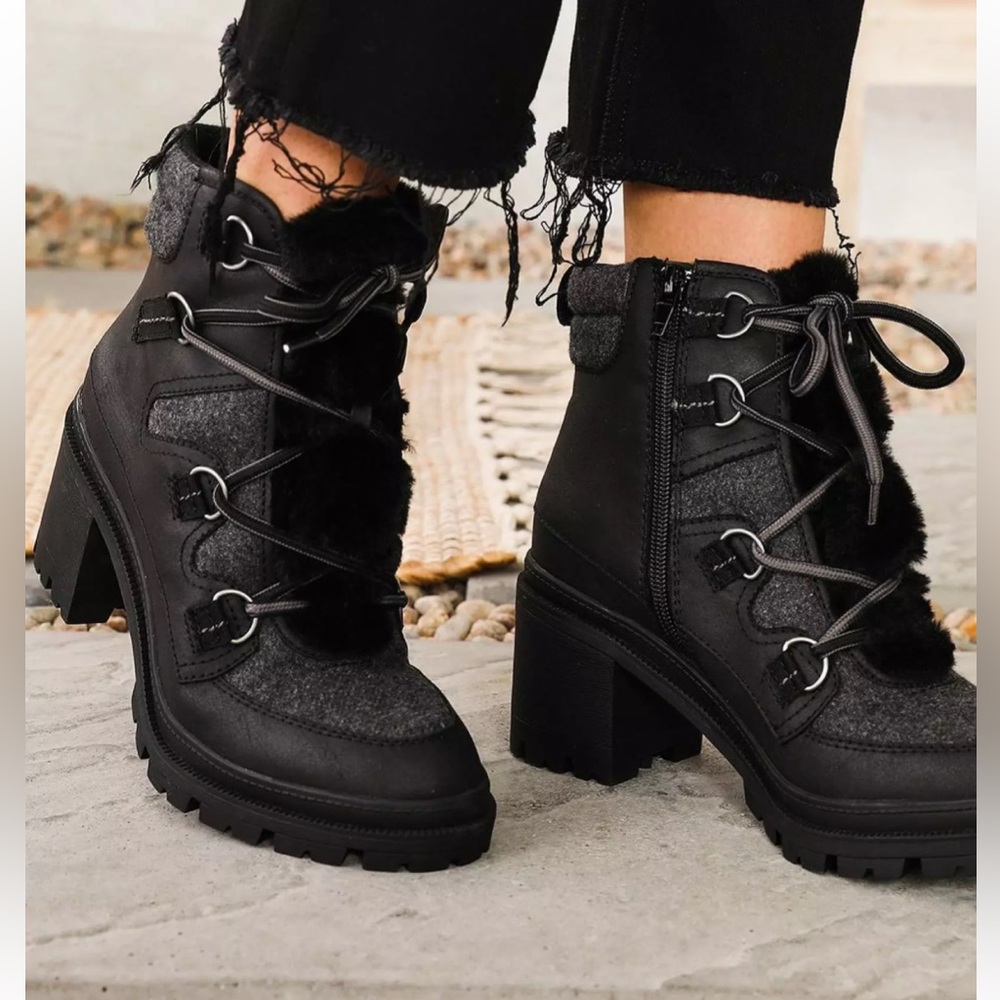 Now Or Never Emerie Lug Boot, Size 5.5